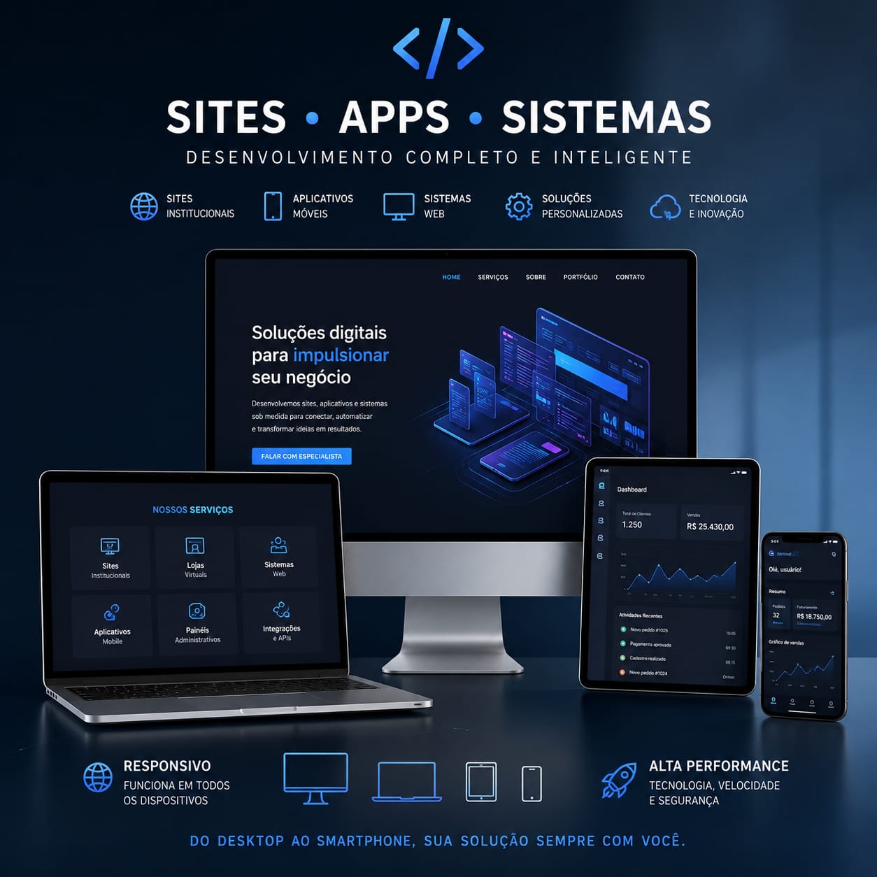 Sites, aplicativos e sistemas desenvolvidos pela LamoB